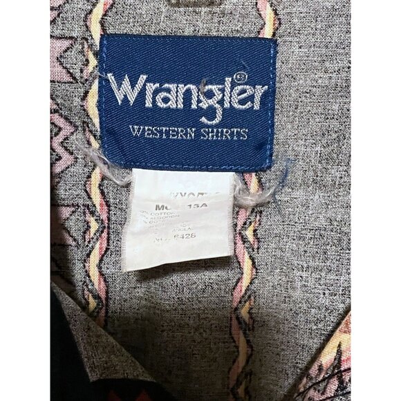 Vintage Wrangler Brushpopper Shirt 3X Short Sleeves Snap Closure Western - Picture 6 of 6